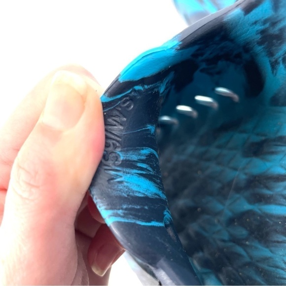 SPERRY Top Side Float Boat Rubber Shoe Marbled Blue Print - Picture 7 of 7